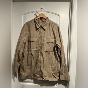 NWT H&M Divided Zip-Up Tan Jacket Size Large